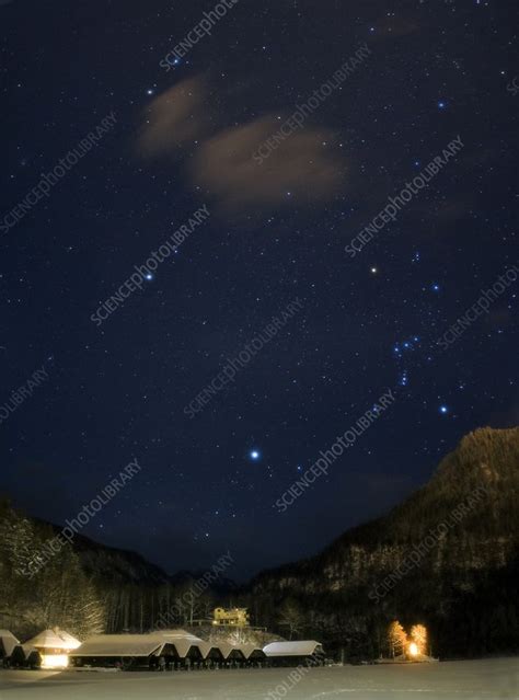 Night Sky Over The Alps Stock Image C0115313 Science Photo Library