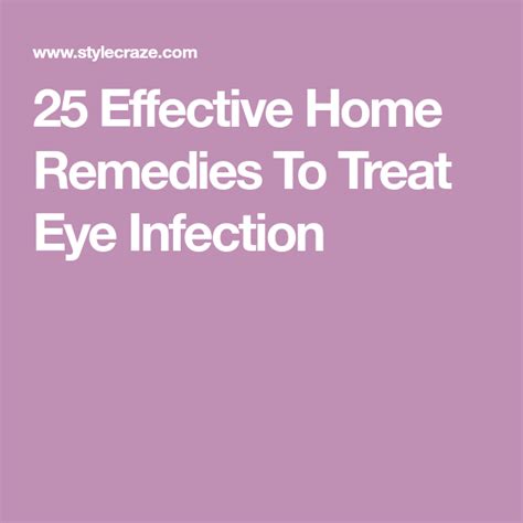 10 Proven Home Remedies For Eye Infections Eye Infections Home
