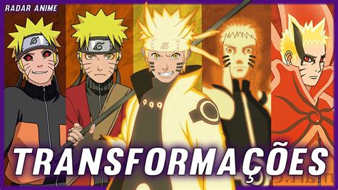 Todas As TransformaÇÕes De Naruto Uzumaki Modo Barion Youtube