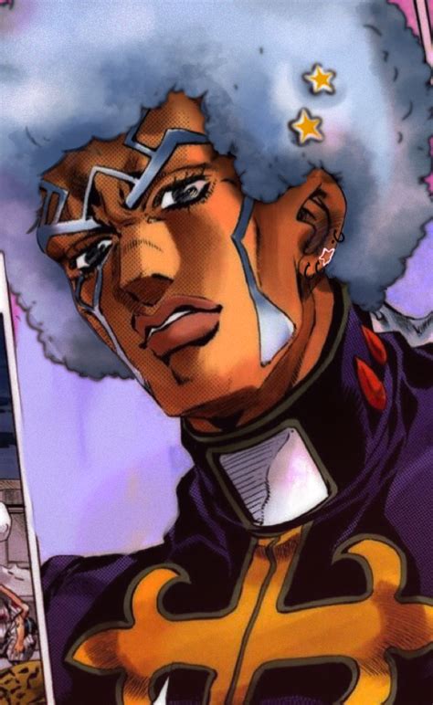 Afro Pucci Black Anime Guy Black Anime Characters Jojos Bizarre