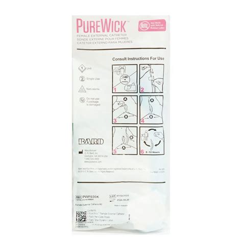 Purewick Female Catheter Kit Provon Peri Care Wipes Express Medical