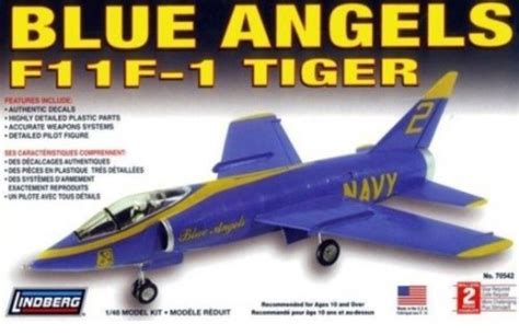 Lindberg Blue Angels F11f 1 Tiger 148 Scale Model Kit Lindberg