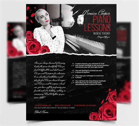 Looking for image result for music lesson flyer music lessons basic? Piano Lessons Free PSD Flyer Template - StockPSD