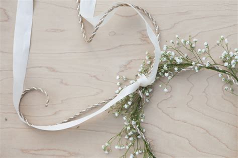 How To Make A Babys Breath Crown Rustic Wedding Chic