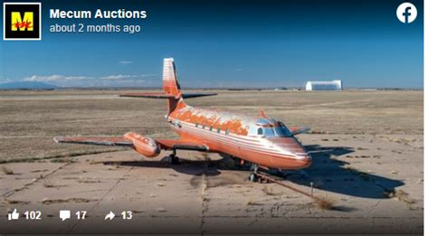 elvis presley s private jet from 1962 for sale the untouched interior is just fantastic
