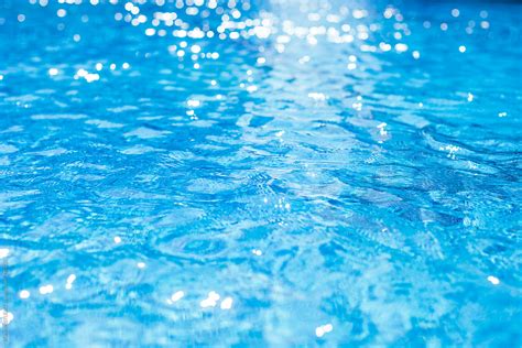 Background Texture Of Blue Water In The Swimming Pool Stocksy United