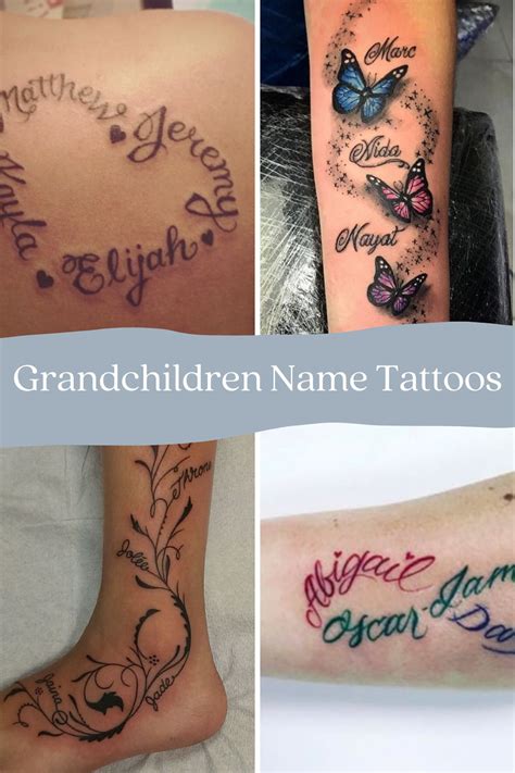 73 Meaningful Grandchildren Tattoos Images Tattoo Glee