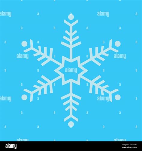 Simple Snowflake Vector Graphic Illustration Sign Symbol Design Stock