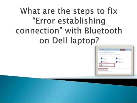 What Are The Steps To Fix Error Establishing Connection With