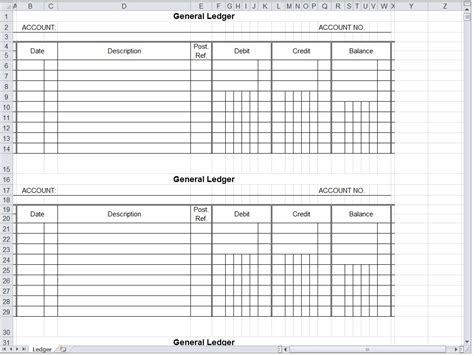 Blank Accounting Spreadsheet — Db