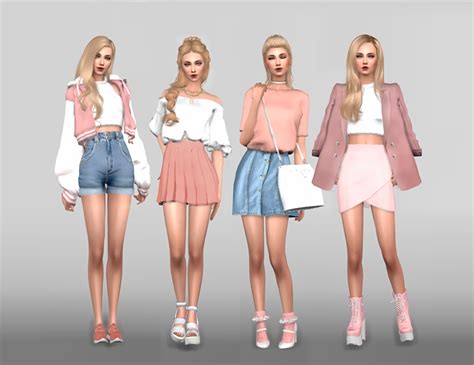 Lookbook 3 Rose Gold Inspired All Credits Go To The Owners Of The Cc