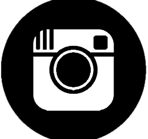 Free Black Instagram Icon Transparent Background Vector Mockup Free