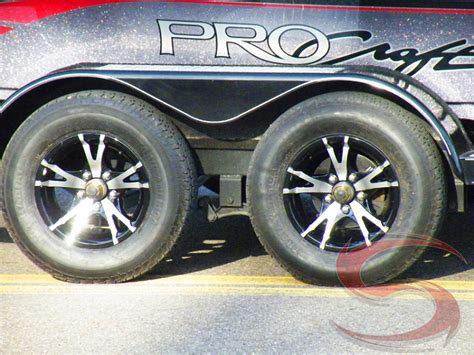 Aluminum Boat Trailer Rims And Tires On Wooden Kitchens For 10 Year