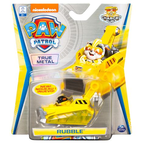 Paw Patrol True Metal Rubble Collectible Die Cast Vehicle Charged Up