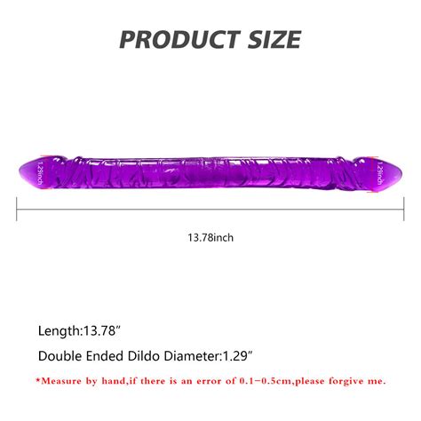 Double Sided Dong Realistic Dildo Dp Penetration Jelly For Lesbian Partner Purpl Ebay