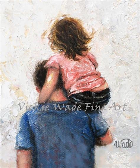 Father Daughter Art Print Dad Daughter Paintings Dad Etsy Father