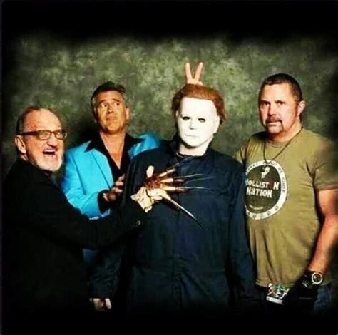 Robert Englund Bruce Campbell Michael Myers Kane Hodder Horror Movie Characters Funny