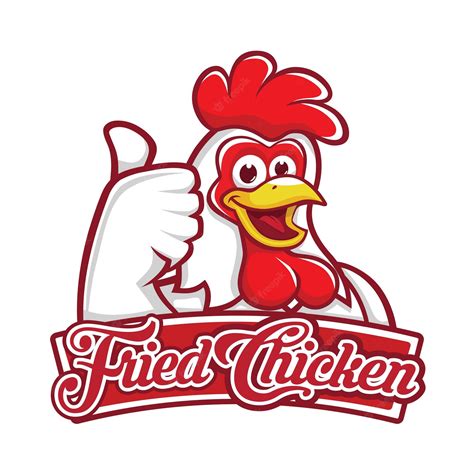 Premium Vector Chicken Mascot Logo Vector Fried Chicken Logo Smile