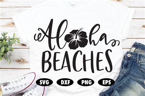 Aloha Beaches Svg Summer Svg Hibiscus Svg Hawaii Svg Beach Svg
