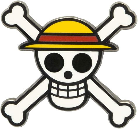 One Piece Skull Pin Badge Amazon Co Uk Fashion