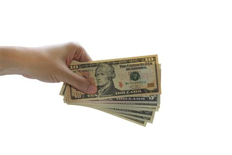 Hand Holding Money Dollars Png