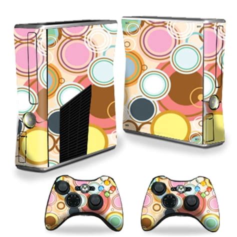 Skin Decal Wrap Cover For Xbox 360 S Slim 2 Controllers Bubble Gum