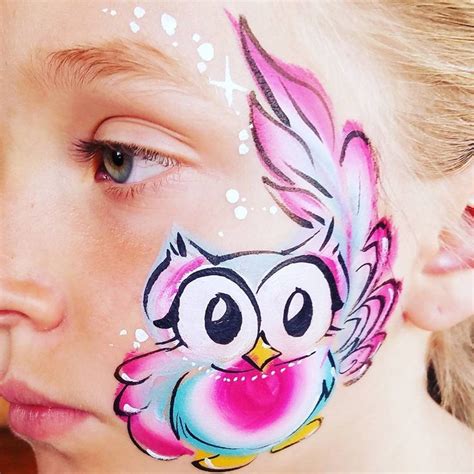 Fox Face Paint Kids Face Paint Painting Tattoo Owl Painting Face