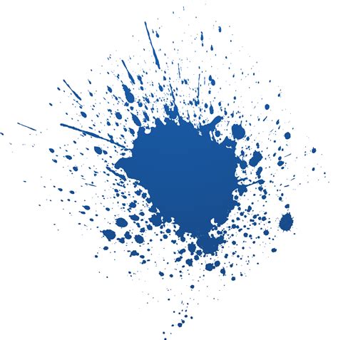 Color Ink Paint Blue Brushes Png Download 10761083 Free