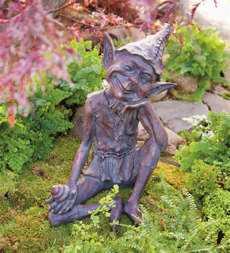 Resin Pixie Garden Statue Plow And Hearth