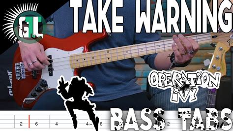 Operation Ivy Take Warning Bass Cover With Tabs In The Video Youtube