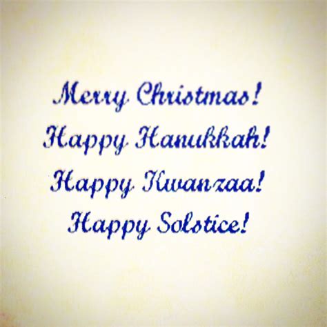 Inclusive Holiday Greeting Christmas Hanukkah Kwanzaa Sols Flickr