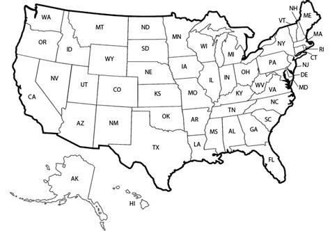 How To Draw A Map Map Of The United States