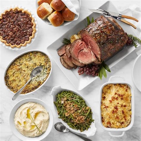 Turkey is for thanksgiving, and we've never been a big ham family, so prime rib has been our default choice for. Complete Prime Rib Christmas Dinner, Serves 8 | Williams ...