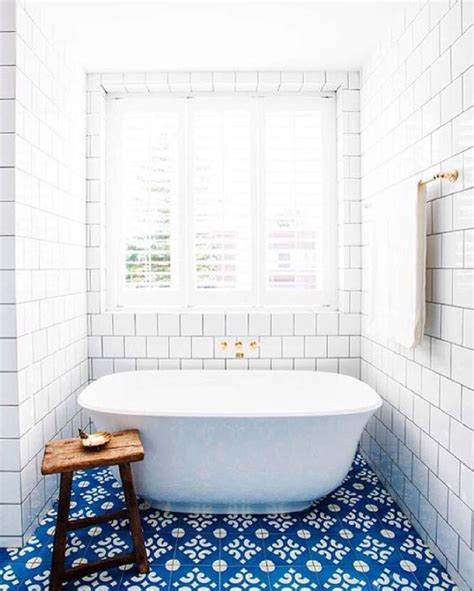 A wide range of bathroom floor tiles, less than half the price on the high street. 25 Gorgeous bathrooms with patterned tile | A House Full ...