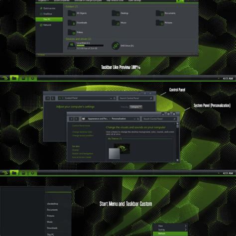 Nvidia Theme For Windows 11 By Cleodesktop On Deviant