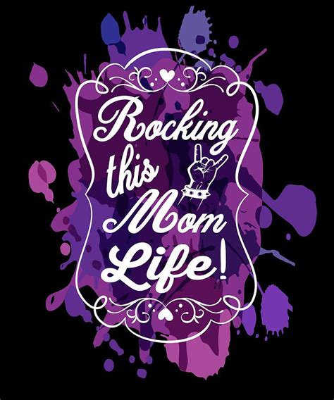 Rockin This Mom Life Mothers Day 1 Drawing By Kanig Designs Fine Art America