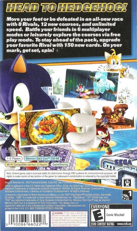 Sonic Rivals 2 Boxarts For Sony Psp The Video Games Museum