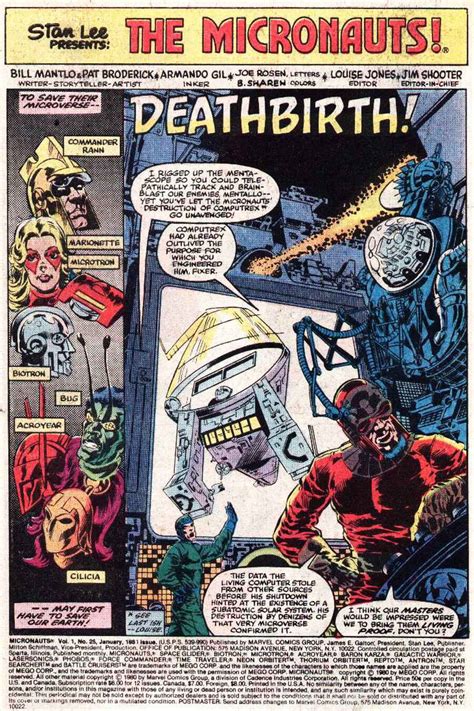Read Online Micronauts 1979 Comic Issue 25