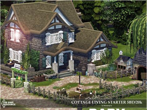 The Sims Resource Cottage Living 5bd Start