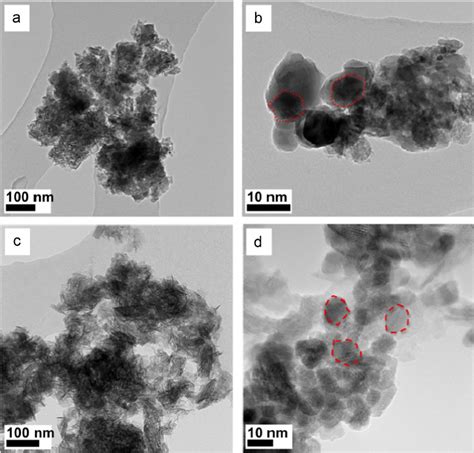 Tem Micrographs Of Sc 2 O 3 After Annealing At 500 1 C Of Scooh