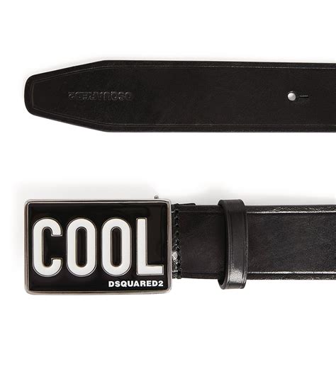 Dsquared2 Black Leather Cool Belt Harrods Uk