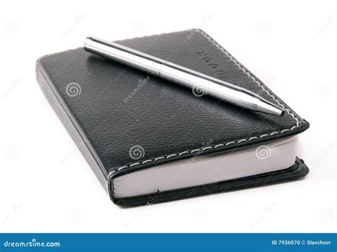 Notepad With Pen Stock Photo Image Of Open Note Diary 7936070
