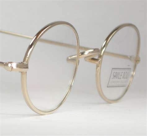 Optometrist Attic S R Gold Oval Saddle Bridge Eyeglasses