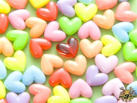 Free Download Heart Candy Valentine Day Wallpaper Hd Wallpaper