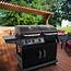 Char Broil Deluxe Charcoal And 3 Burner Gas Grill Combo