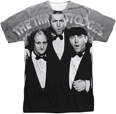 Three Stooges Classy Fellas Frontback Print Shirt