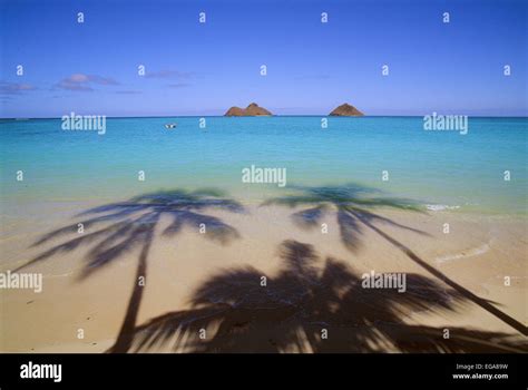 Lanikai Beach Kailua Oahu Hawaii Stock Photo Alamy
