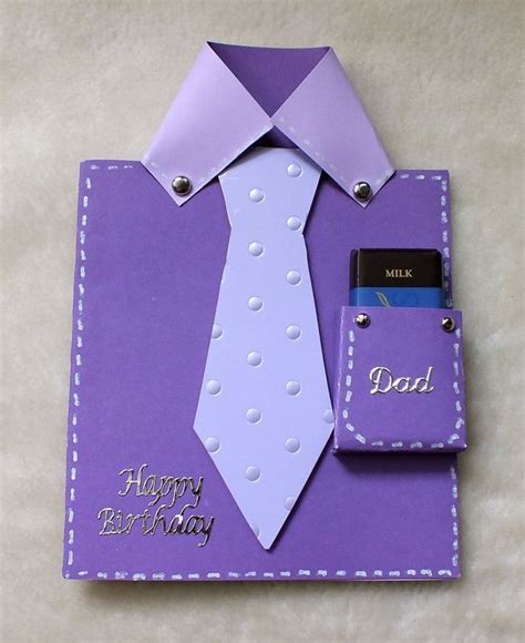 So enjoy this birthday card for dad and please. Dad's Birthday Handmade Shirt & Tie Card with Free ...