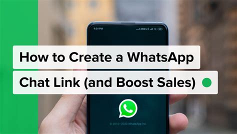 Learn How To Create And Use A Whatsapp Chat Link In Your Business