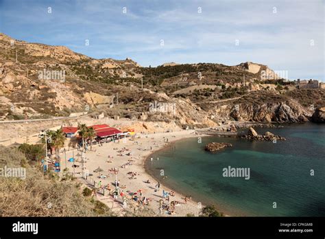 Beach In Cartagena Spain Stock Photo Alamy